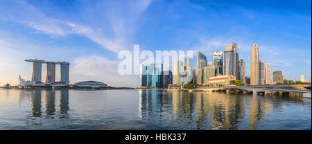 Panorama sur la ville de Singapour Banque D'Images