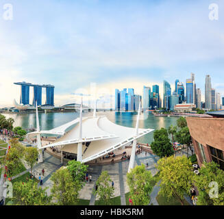 Vue sur le centre de Singapour Banque D'Images