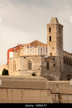 Cathédrale Santa Maria à Ibiza Banque D'Images