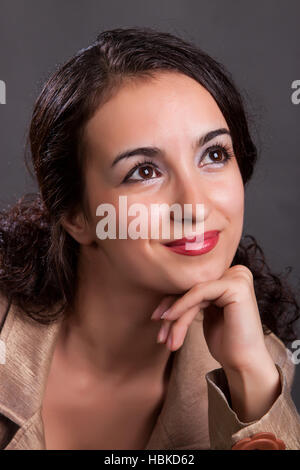 Brunette dans un habit de lumière Banque D'Images