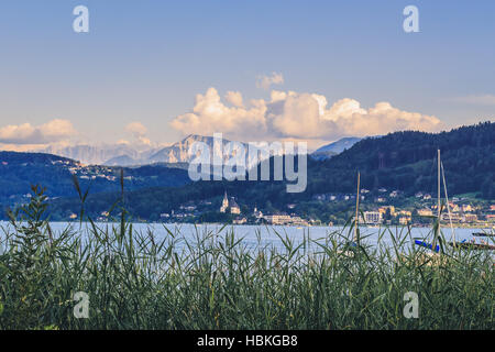 Lac de Wörthersee en Carinthie Banque D'Images