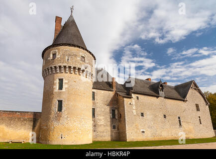 Fougères-sur-Bièvre, France - 6 novembre, 2016 : Château de Fougères-sur-Bièvre château français médiéval dans la vallée de la Loire. Il a été construit en 15 siècle Banque D'Images