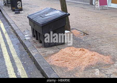 Grit Bin Banque D'Images