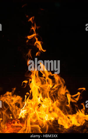 Feu et flammes Banque D'Images