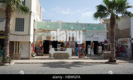 Petite ville santa maria sur l'île de Sal Banque D'Images