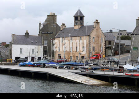 Le port de Lerwick, Shetland, Scotland Banque D'Images