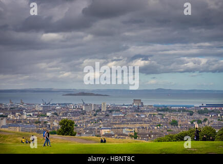 Vu d'Edimbourg Calton Hill Banque D'Images