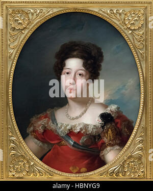 Vicente López Portaña (1772-1850), Portrait (ca. 1821) de Doña María Isabel de Bragance y Borbón (1797-1818). Banque D'Images