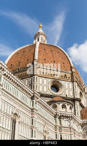 Le dôme de la cathédrale de Florence est la principale église de Florence, Italie. Il Duomo di Firenze Banque D'Images