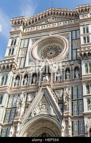 Le dôme de la cathédrale de Florence est la principale église de Florence, Italie. Il Duomo di Firenze. Banque D'Images