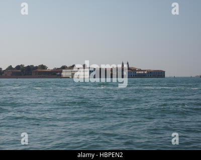 L'île de San Servolo à Venise Banque D'Images