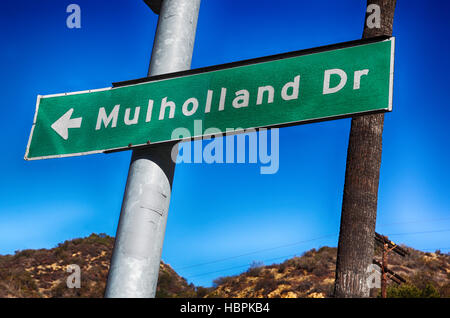 Mulholland Drive Banque D'Images