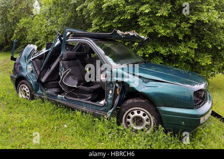 épave de voiture Banque D'Images