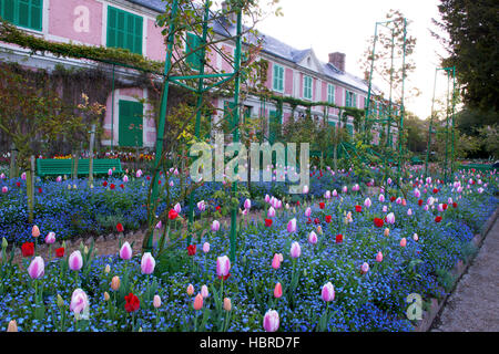 La maison de Claude Monet Giverny France Banque D'Images