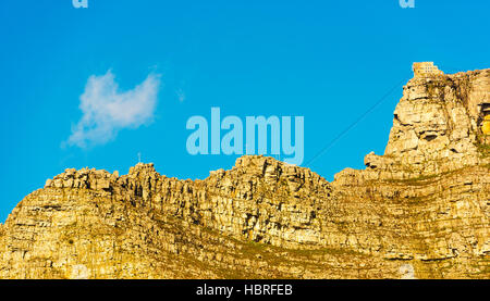 Au sommet du téléphérique de Table Mountain à Cape Town, Afrique du Sud Banque D'Images