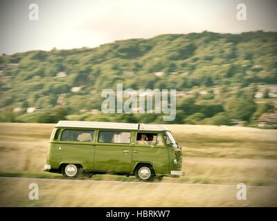 Excès de baie vitrée volkswagen camper van Banque D'Images