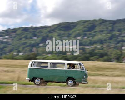 Excès de baie vitrée volkswagen camper van Banque D'Images