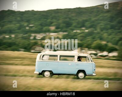 Excès de baie vitrée volkswagen camper van Banque D'Images