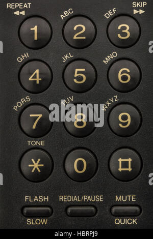 Boutons du clavier du téléphone, close-up Banque D'Images