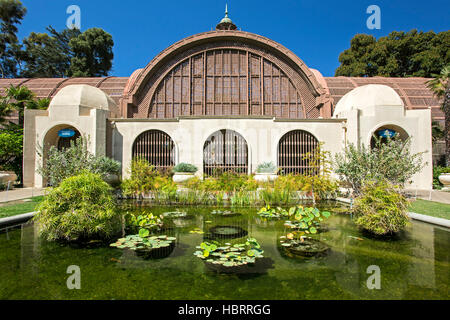 Bâtiment de botanique, Balboa Park, San Diego, California USA Banque D'Images