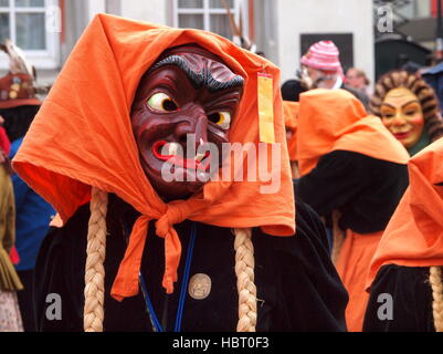 Fasnet - Sorcière fool figure de Ravensburg Banque D'Images