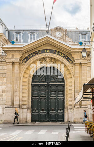 Vue extérieure de la banque nationale, banque de france Banque D'Images