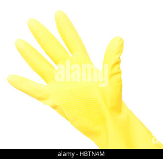 gant jaune Banque D'Images