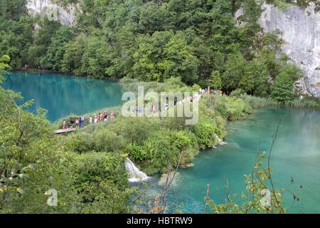 Lac Plitvice en Croatie Banque D'Images