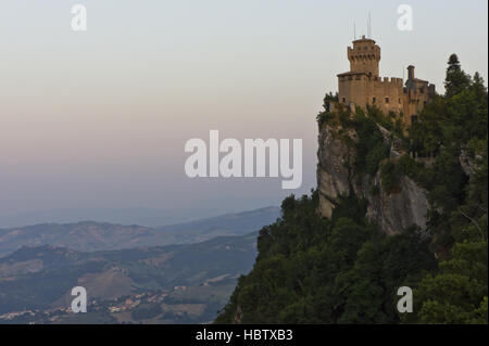 San Marino, château, forteresse de Guaita Banque D'Images