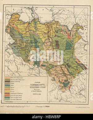 Опис земле Србија, народа државе, и ... Илустровао ... В. Тителбах Image réalisée à partir de la page 971, опис земле «Србија, народа Banque D'Images