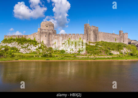 Château de Pembroke, Pembrokeshire, Pays de Galles, Royaume-Uni, Europe. Banque D'Images