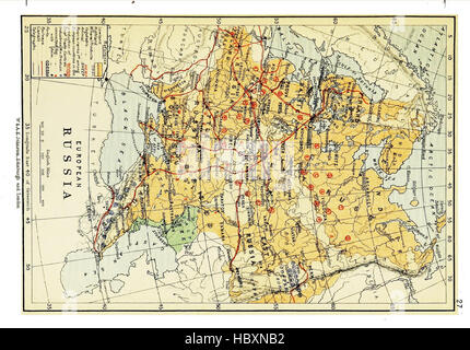 Atlas de géographie commerciale, contenant 48 cartes, avec notes explicatives typo Banque D'Images