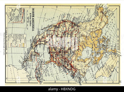 Atlas de géographie commerciale, contenant 48 cartes, avec notes explicatives typo Banque D'Images