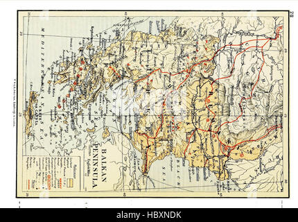 Atlas de géographie commerciale, contenant 48 cartes, avec notes explicatives typo Banque D'Images