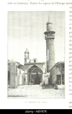 Page tirée de 'dans les terres du Christ' montrant les sites bibliques, les paysages, l'architecture et les communautés en Egypte et en Palestine, avec des illustrations soutenant les études bibliques. Banque D'Images