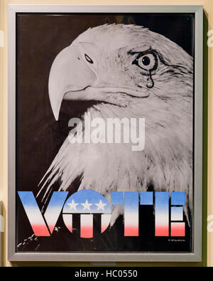 Voter affiche, vers 1972 - USA Banque D'Images