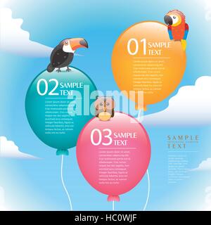 Résumé vecteur éléments infographique ballon Illustration de Vecteur