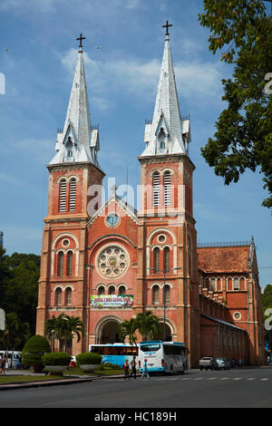 Basilique-cathédrale Notre-Dame de Saigon, Ho Chi Minh Ville (Saigon), Vietnam Banque D'Images