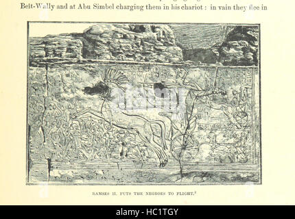 Page 411 de 'la lutte des Nations' montrant des illustrations et des cartes illustrant les conflits historiques et les interactions entre l'Égypte, la Syrie et l'Assyrie, y compris les éléments culturels et militaires. Banque D'Images