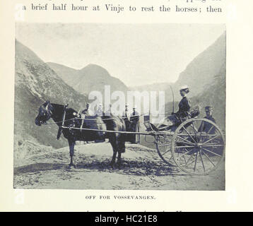 Un voyage à Viking-Land ... Quatre-vingt-neuf illustrations. Carte de la Norvège et aussi au Spitzberg Image prise à partir de la page 185 de "Un voyage d'Viking-Land Banque D'Images