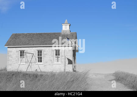 Pioneer school house un prix Banque D'Images