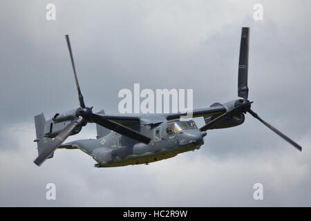 Bell Boeing V-22 Osprey à rotor basculant à l'aéronef militaire RIAT 2015 à Fairford, UK Banque D'Images