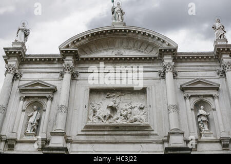 Voyage d'Italie - façade d'église de Saint Roch ( Chiesa di San Rocco à Venise) Banque D'Images