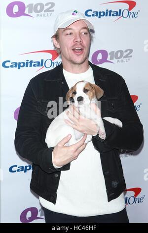 Philadelphia, PA, USA. 7 Décembre, 2016. Diplo à Q102's Jingle Ball 2016 iHeartRadio à la Wells Fargo Center de Philadelphie, PA, le 7 décembre 2016. Crédit : Diego Corredor Punch/media/Alamy Live News Banque D'Images