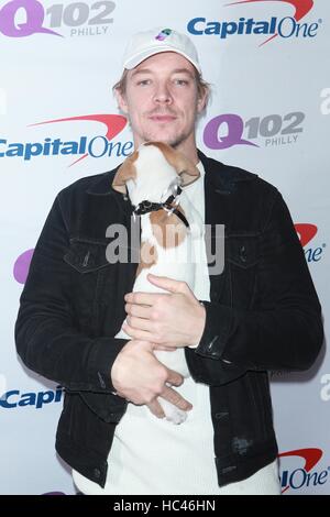 Philadelphia, PA, USA. 7 Décembre, 2016. Diplo à Q102's Jingle Ball 2016 iHeartRadio à la Wells Fargo Center de Philadelphie, PA, le 7 décembre 2016. Crédit : Diego Corredor Punch/media/Alamy Live News Banque D'Images