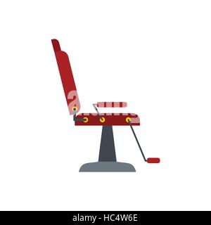 Fauteuil coiffure icône plate Illustration de Vecteur