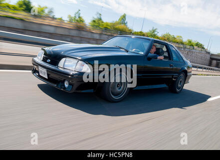 1989 'Fox' forme du corps Ford Mustang GT Banque D'Images