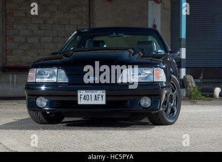 1989 'Fox' forme du corps Ford Mustang GT Banque D'Images