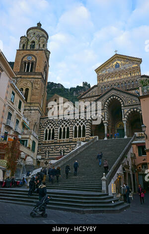 Cathédrale d'Amalfi, Italie Banque D'Images