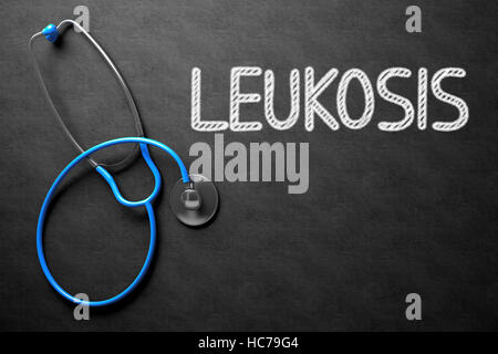 Concept de la leucose sur tableau. 3D Illustration. Banque D'Images
